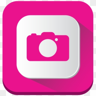 Camera Icon - Icono De Camara Rosa, HD Png Download