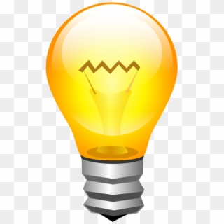 File Bombilla Amarilla Yellow Edison Lamp Svg Wikiversity - Green Bulb Gif, HD Png Download