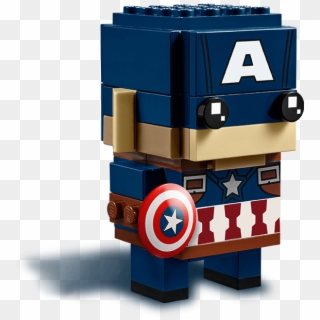 Lego 41589 - Brickheadz - Captain America - Lego Kapitan Ameryka, HD Png Download