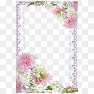 Picture Borders, Borders For Paper, Borders And Frames, - Real Flowers Frame Png, Transparent Png
