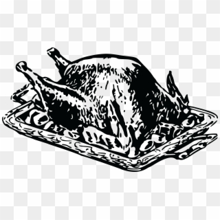 Turkey Clip Art Black And White Free, HD Png Download
