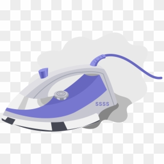Electric Iron Steam Purple Metal Png And Vector Image - Clothes Iron, Transparent Png