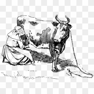 This Free Icons Png Design Of Milking The Cow, Transparent Png