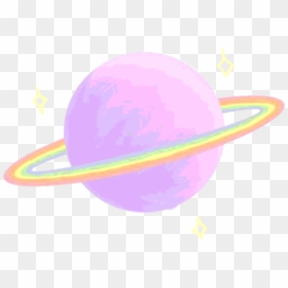 Tumblr Sticker - Aesthetic Planet Gif Png, Transparent Png
