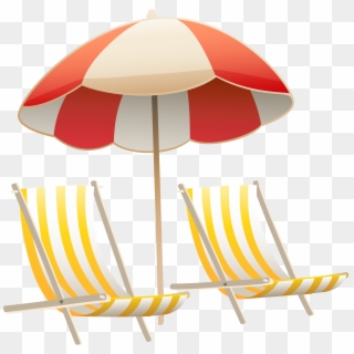 Beach Chair Png - Beach Chair And Umbrella Clip Art, Transparent Png