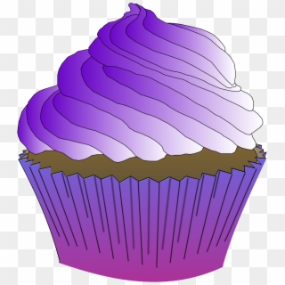 Medium Image - Purple Cupcake Clipart, HD Png Download