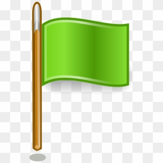 File - Green Flag Icon Png, Transparent Png