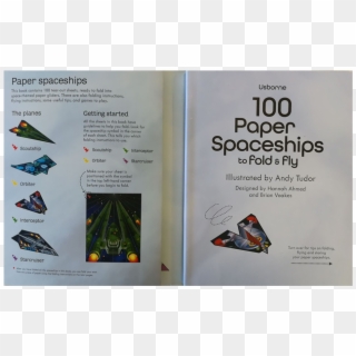 100 Paper Spaceships Fold And Fly - Flyer, HD Png Download