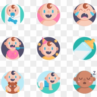 Baby - Baby Flat Icon Png, Transparent Png