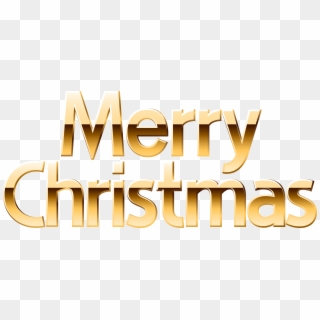 Merry Christmas Gold Png Clip Art Image - Merry Christmas Png Transparent, Png Download