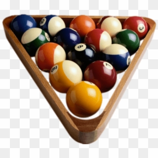 Free Png Download Billiard Balls Triangle Png Images - Pool Table Balls Png, Transparent Png