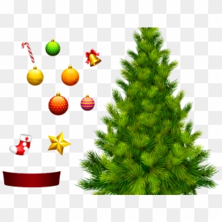 Christmas Tree Png Transparent Images - Arvore De Natal Vetor Png, Png Download