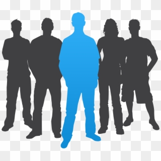 Silhouette Man - Google Search - Group Of People Silhouette, HD Png Download