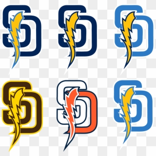 San Diego Chargers Logo Png - San Diego Padres Chargers Logo, Transparent Png