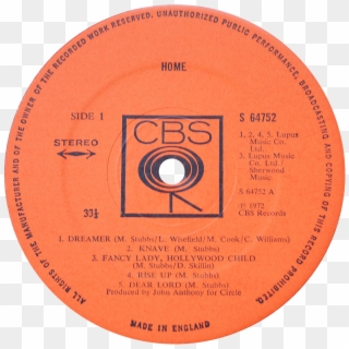 S 64752 Home Label - Cbs Records, HD Png Download