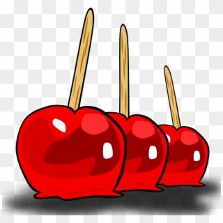 Candied Apples Clip Art At Clker - Candy Apple Clip Art, HD Png Download