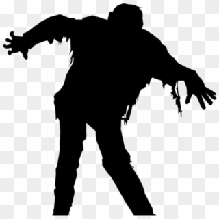 Scary Guy - Zombie Silhouette Transparent Background, HD Png Download