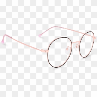 Corner View Of Pantera Oval Glasses Made From Black - Plastic, HD Png Download