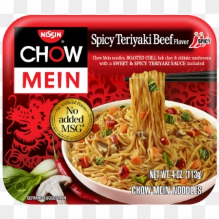70662 08720 Chow Mein Spicy Teriyaki Beef - Nissin Teriyaki Beef Chow Mein, HD Png Download