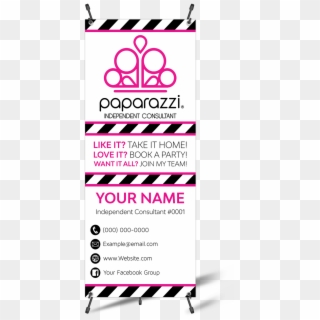 Paparazzi Vertical Banner With X-banner Stand - 2.5 X 8 Vertical Banner, HD Png Download