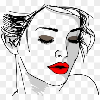 Free Png Beautiful Girl Face Sketch Png Image With - Beautiful Girl Face Sketch, Transparent Png