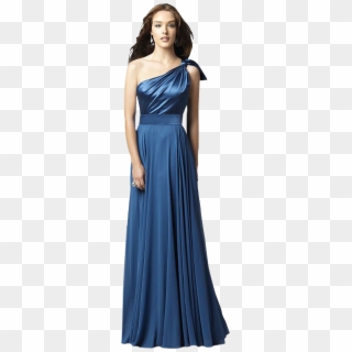 Elegant People - Woman In Blue Dress Png, Transparent Png