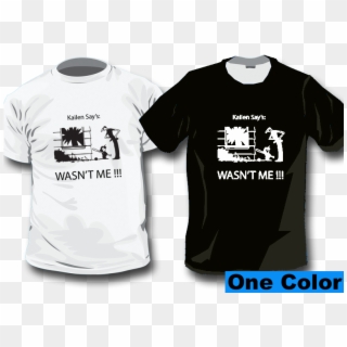 Custom Shirts Design Custom Designed Full Color T Shirt - One Color T Shirts, HD Png Download