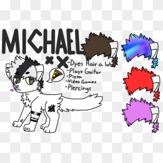 Based On Michael Clifford From 5sos, He's A Cat - Cartoon, HD Png Download