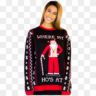 Santa's Ho's Ugly Christmas Sweater Unisex - Sweater, HD Png Download
