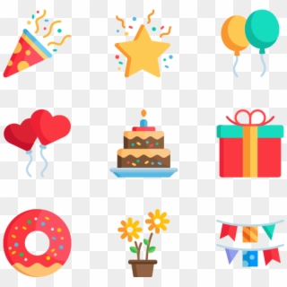 Celebrations - Birthday Icons Png, Transparent Png