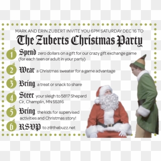 5th Annual Zubert's Christmas Party, HD Png Download