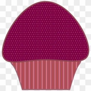 Purple Cupcake Clipart - Polka Dot, HD Png Download