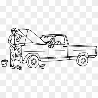 Auto Mechanic Png Black And White - Mechanic Clipart Black And White, Transparent Png
