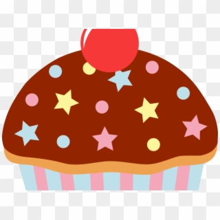 Cupcake Clipart Cartoon - Cartoon Cakes And Sweets, HD Png Download