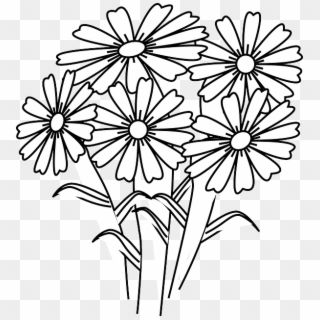 White Flower Clipart 5 Flower - Coloring Book Flower, HD Png Download