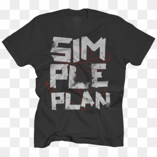 Simple Plan Tape Scratch On Black $25 - Active Shirt, HD Png Download