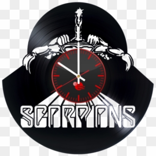 580 X 580 6 - Scorpions Vinyl Clock, HD Png Download