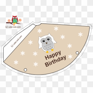 Free Printable Snowy Owl Birthday Party Hats - Happy Birthday Cards, HD Png Download
