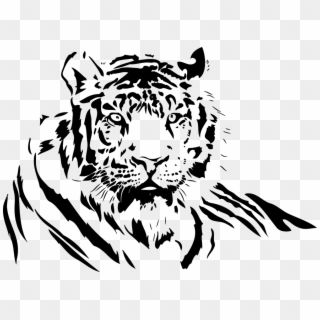 Tiger Art, Tiger Tiger, Bengal Tiger, Airbrush, Etsy - Tiger Black And White Png, Transparent Png