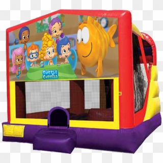 Need Bubble Guppies Themed Plates, Napkins And Party - Pj Mask Bounce House, HD Png Download
