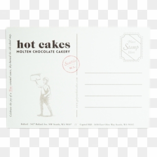 Postcard 10-pack Hot Cakes Molten Chocolate Cakery - Sketch Pad, HD Png Download