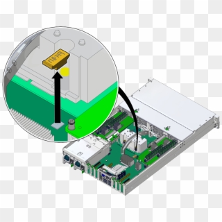 Figure Showing How To Remove The Sc Prom From The Motherboard - Electronic Component, HD Png Download