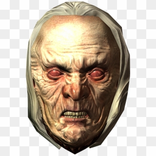 Witch Face Transparent Png - Skyrim Hagraven Head, Png Download