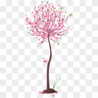 Pink Tree Clipart, HD Png Download