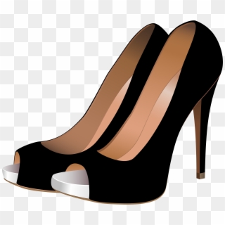 Black High Heels Png Clip Art - High Heels With Transparent Background, Png Download