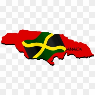 940 X 372 2 - Red Map Of Jamaica, HD Png Download