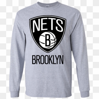 Brooklyn Nets Ls T-shirt - Long-sleeved T-shirt, HD Png Download