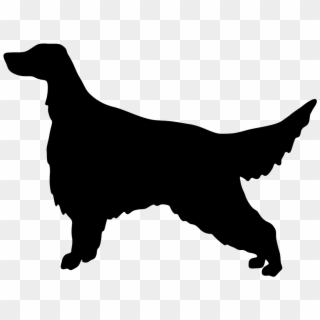 7al Irish Setter Silhouette Imprinted On A Peerless - Dog Golden Retriever Silhouette, HD Png Download