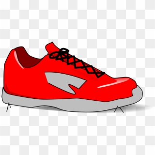 Gym Shoes Clipart Red Shoe Free Clipart On Dumielauxepices - Red Shoe Clipart, HD Png Download