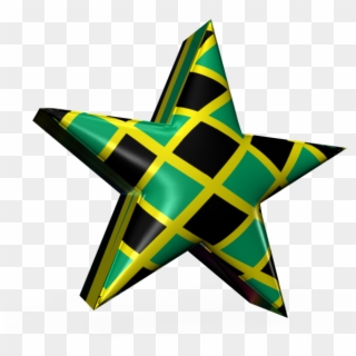 3d Plastic Jamaican Star - Toy, HD Png Download